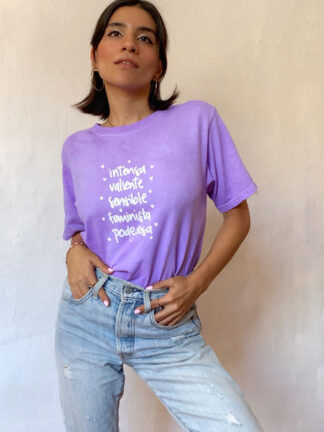 Playera rosa unisex - Frase "intensa feminista" - Marca mexicana - Tienda Intensa